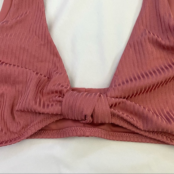 Tori Praver Ribbed Rose Bikini Set, Kaye Top & Marlowe Bottom, NWT - Picture 7 of 15